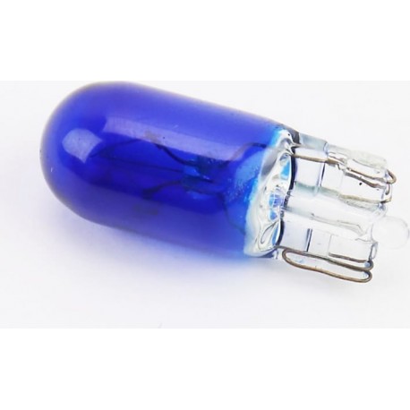 Лампа поворотника T10 (без цоколя), синяя 12V/3W Китай
