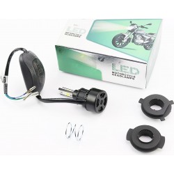 Лампа фары диодная LED-3 SUPER диодная (к-кт разных креплений), с стабилизатором тип 1 RTD