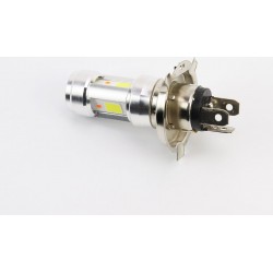 Лампа фары диодная LED-3+1 H4 (линза с синей подсветкой) RTD