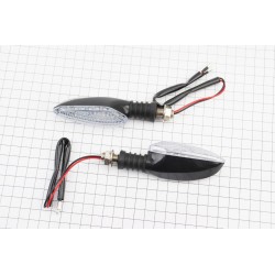 Поворотник диодный RACING, чёрный малый, к-кт 2шт тип 2 Китай