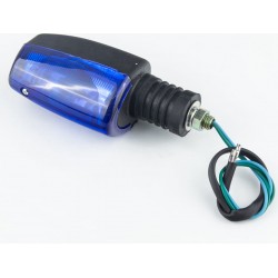 Поворотник "ЛОДОЧКА", чёрный, синее стекло тип 2 Китай