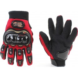 Перчатки мотоциклетные L, красные тип 2 PRO BIKER