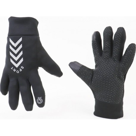 Перчатки мотоциклетные XL, чёрные (сенсорный палец) SPORT