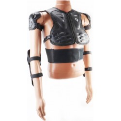 Жилет защитный "МОТОЧЕРЕПАХА" XL, чёрный (с налокотниками+наколенники) Китай