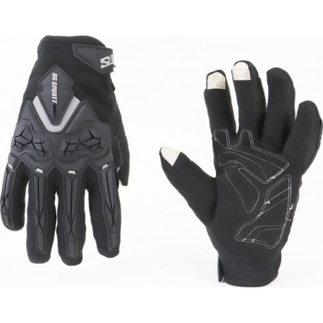 Перчатки мотоциклетные L, чёрные (сенсорный палец) тип 1 RS SPURTT