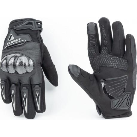 Перчатки мотоциклетные L, чёрные (сенсорный палец) тип 2 RS SPURTT