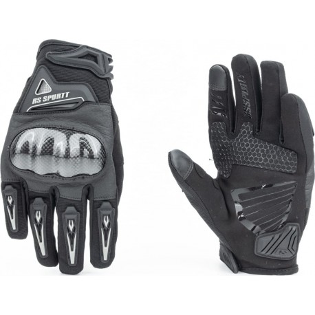 Перчатки мотоциклетные XL, чёрные (сенсорный палец) тип 2 RS SPURTT