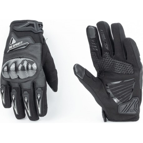 Перчатки мотоциклетные XXL, чёрные (сенсорный палец) тип 2 RS SPURTT