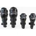 Наколенники+налокотники защитные (пластик) к-кт 4шт, чёрные VEMAR