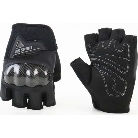 Перчатки мотоциклетные без пальцев L, чёрные тип 1 RS SPURTT