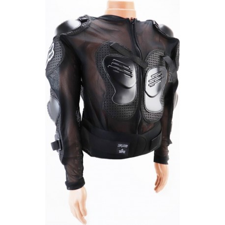 Жилет захисний "МОТОЧЕРЕПАХА" L, чорний (з налокітниками) FOX