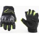Перчатки мотоциклетные без пальцев M, чёрно-салатовые RS SPURTT