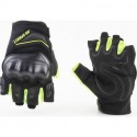 Перчатки мотоциклетные без пальцев M, чёрно-салатовые RS SPURTT