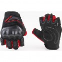 Перчатки мотоциклетные без пальцев XL, чёрно-красные тип 2 RS SPURTT