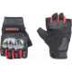 Перчатки мотоциклетные без пальцев L, чёрно-красные тип 1 RS SPURTT