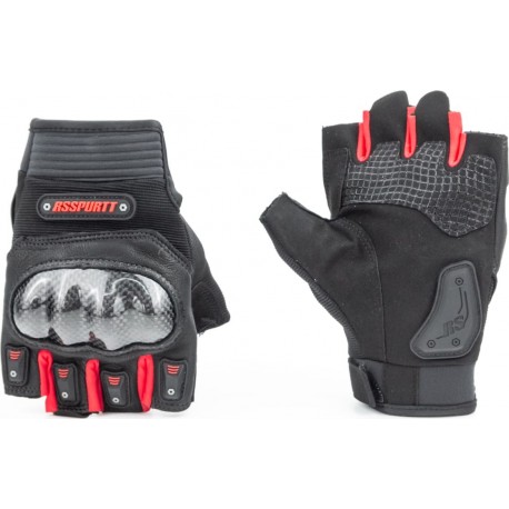 Перчатки мотоциклетные без пальцев L, чёрно-красные тип 1 RS SPURTT