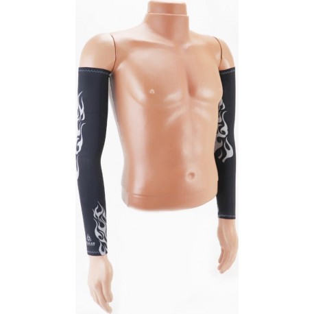 Рукава солнцезащитные M, к-кт 2шт, чёрные (с рисунком) (UV-M503B) VEMAR