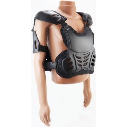 УЦЕНКА Жилет защитный "МОТОЧЕРЕПАХА" XL, чёрный (отсутствуют несколько заклёпок) Китай