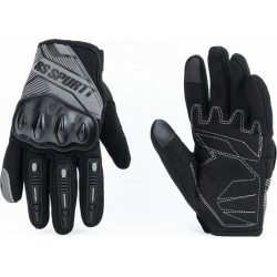 Перчатки мотоциклетные XL, чёрные (сенсорный палец) (RS13) RS SPURTT