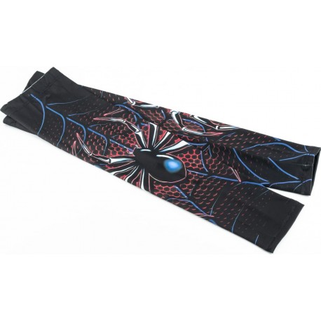 Рукава солнцезащитные M (46-52см), чёрные с рисунком "SpiderMan" Китай