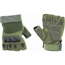 Перчатки тактические без пальцев XL, тёмно-зелёные Китай
