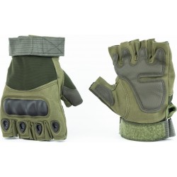 Перчатки тактические без пальцев XXL, тёмно-зелёные Китай