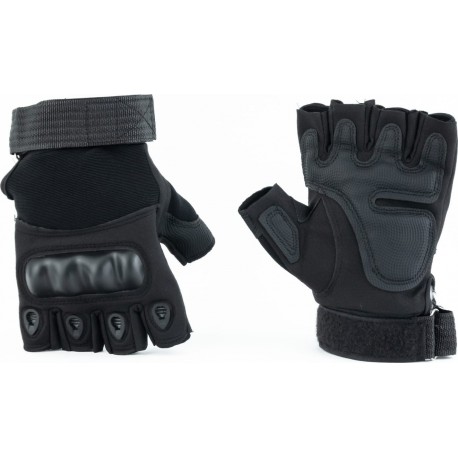 Перчатки тактические без пальцев XL, чёрные Китай