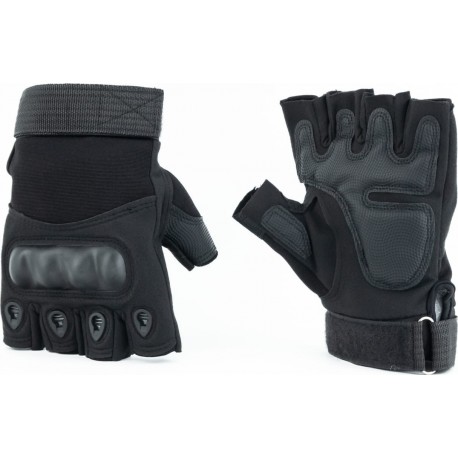 Перчатки тактические без пальцев XXL, чёрные Китай
