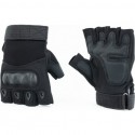 Перчатки тактические без пальцев XXL, чёрные Китай