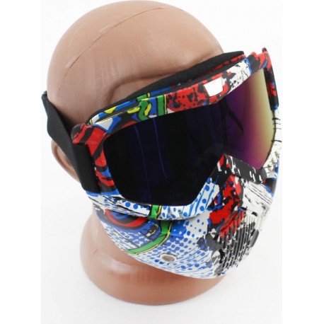 Очки+защитная маска, цветная (хамелеон стекло), MT-009 Китай