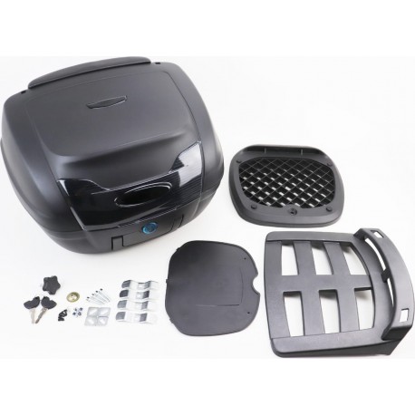 Кофр большой (пластмассовый) 470x415x295мм,  болт-барашек, чёрный матовый YM-0879-B Yunming