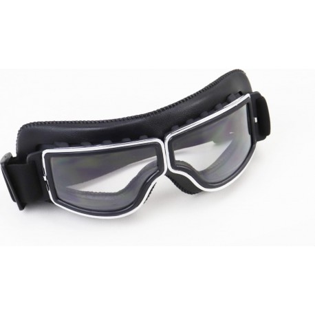 Очки "РЕТРО", чёрные (прозрачное стекло), MT-031 Китай