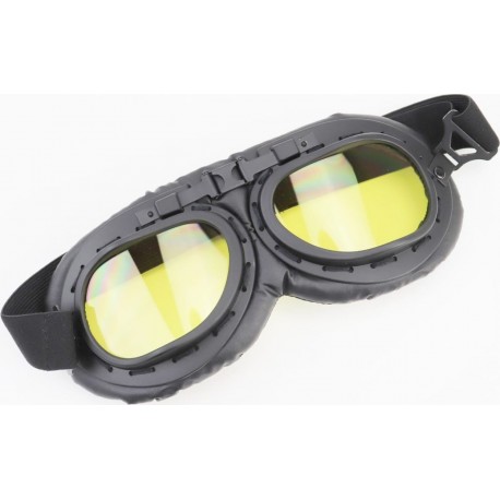 Очки "РЕТРО", чёрные (жёлтое стекло), MT-006 Китай