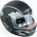 Шлем интеграл BLD-825A М (57-58см), чёрно-серый мат BLD