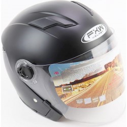 Шлем открытый+очки HF-223 L, чёрный матовый FXW