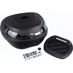 Кофр большой (пластмассовый) 585x430x310мм чёрный матовый YM-0818-B Yunming