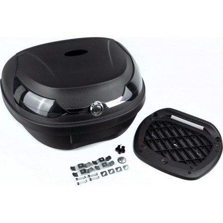 Кофр большой (пластмассовый) 585x430x310мм чёрный матовый YM-0818-B Yunming