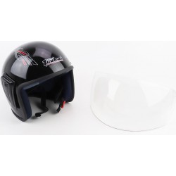 Шлем открытый HK-215, чёрный с красно-серым рисунком ( отличия рисунков) Toukui