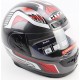 Шлем интеграл с воротом HK-221, серый с рисунком HTK