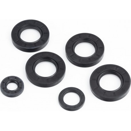 Сальники к-кт 6шт (20x40x8/ 30x45x7/ 40x70x12-4шт) редуктора 101-2, чёрные Китай