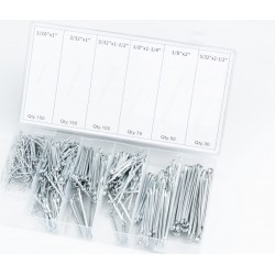 Набор шплинтов игольчатых  6 видов, 555шт Китай