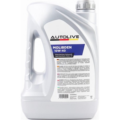 Масло 4T 10W-40 полусинтетическое универсальное "MOLIBDEN", 5L AUTOLIVE