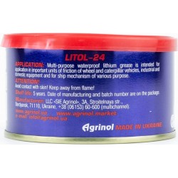 Смазка многоцелевая литиевая "ЛИТОЛ-24 NGLI-3", 170g Agrinol