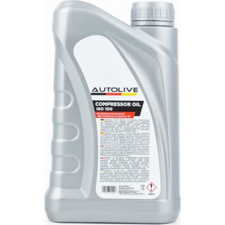 Масло минеральное компрессорное "Compressor Oil ISO 100", 1L AUTOLIVE