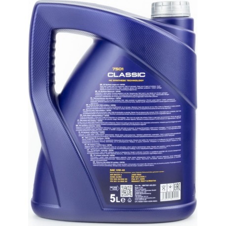 Олія 4T 10W-40 напівсинтетична універсальна "CLASSIC", 5L MANNOL