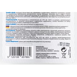 Клей двухкомпонентный для металлических деталей "EPOXY-STEEL", 30g AUTOLIVE