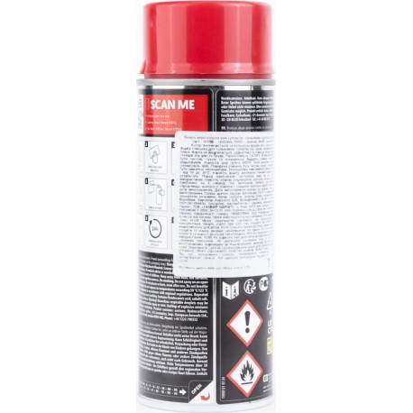 Краска для суппортов и тормозных барабанов, красная эмаль, аэрозоль 400ml MOTIP