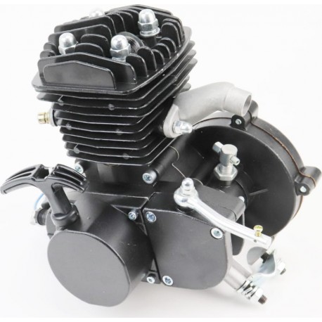 Двигатель велосипедный 2Т с ручным стартером+комплект для установки, чёрный Китай