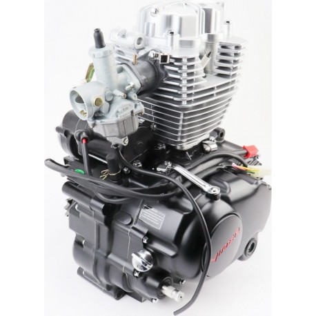 Двигатель мотоциклетный в сборе CGB-200cc (164FMLR)+карбюратор (c балансировочным валом) GX-Viper