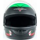Шлем интеграл BLD-825A М (57-58см), чёрно-зелёный "хищник" мат BLD